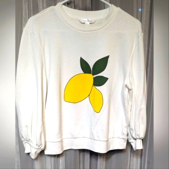 POPSUGAR Tops - Popsugar Lemons Sweatshirt Size Small